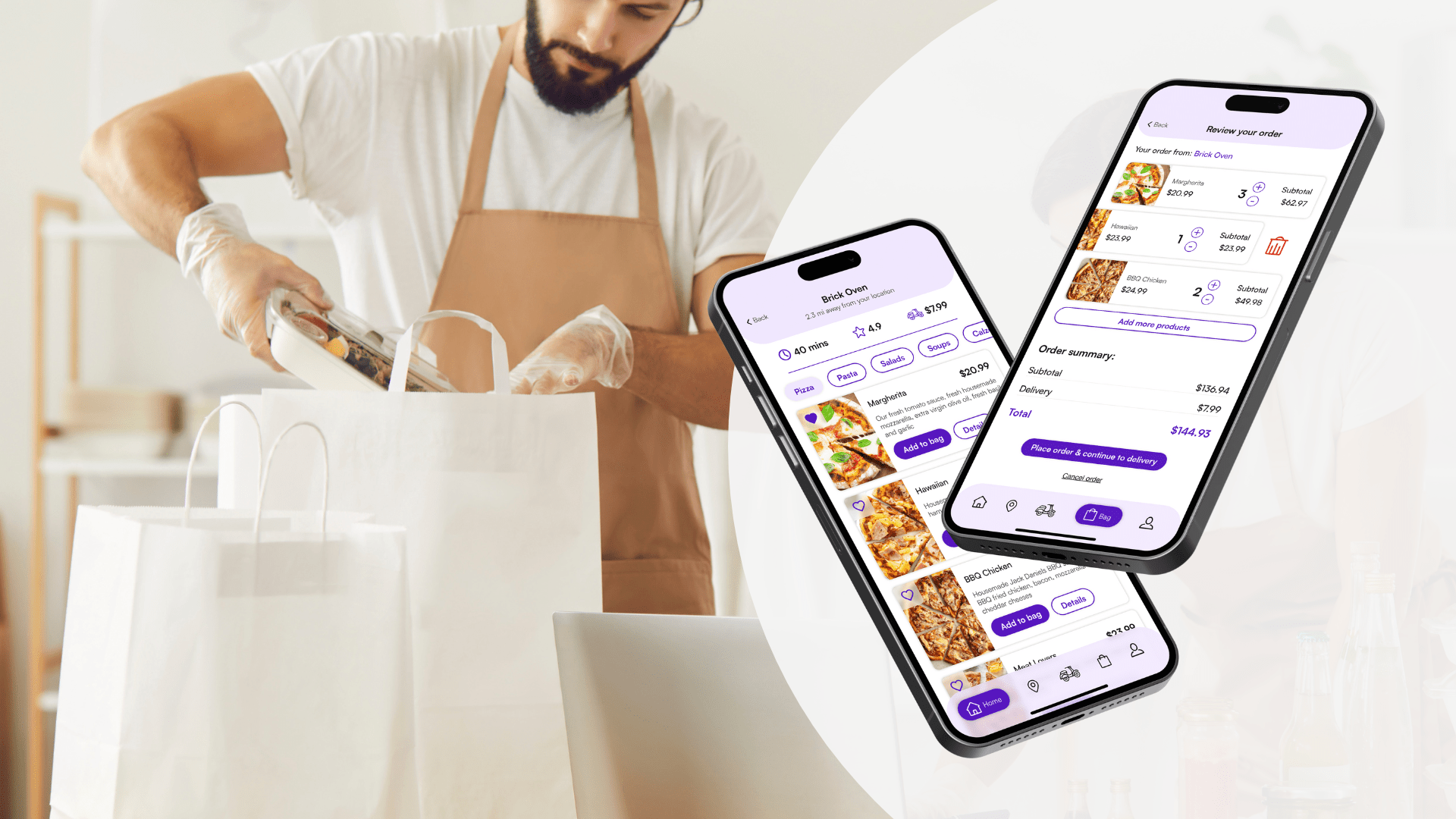 Food Delivery App UI/UX Design Concept