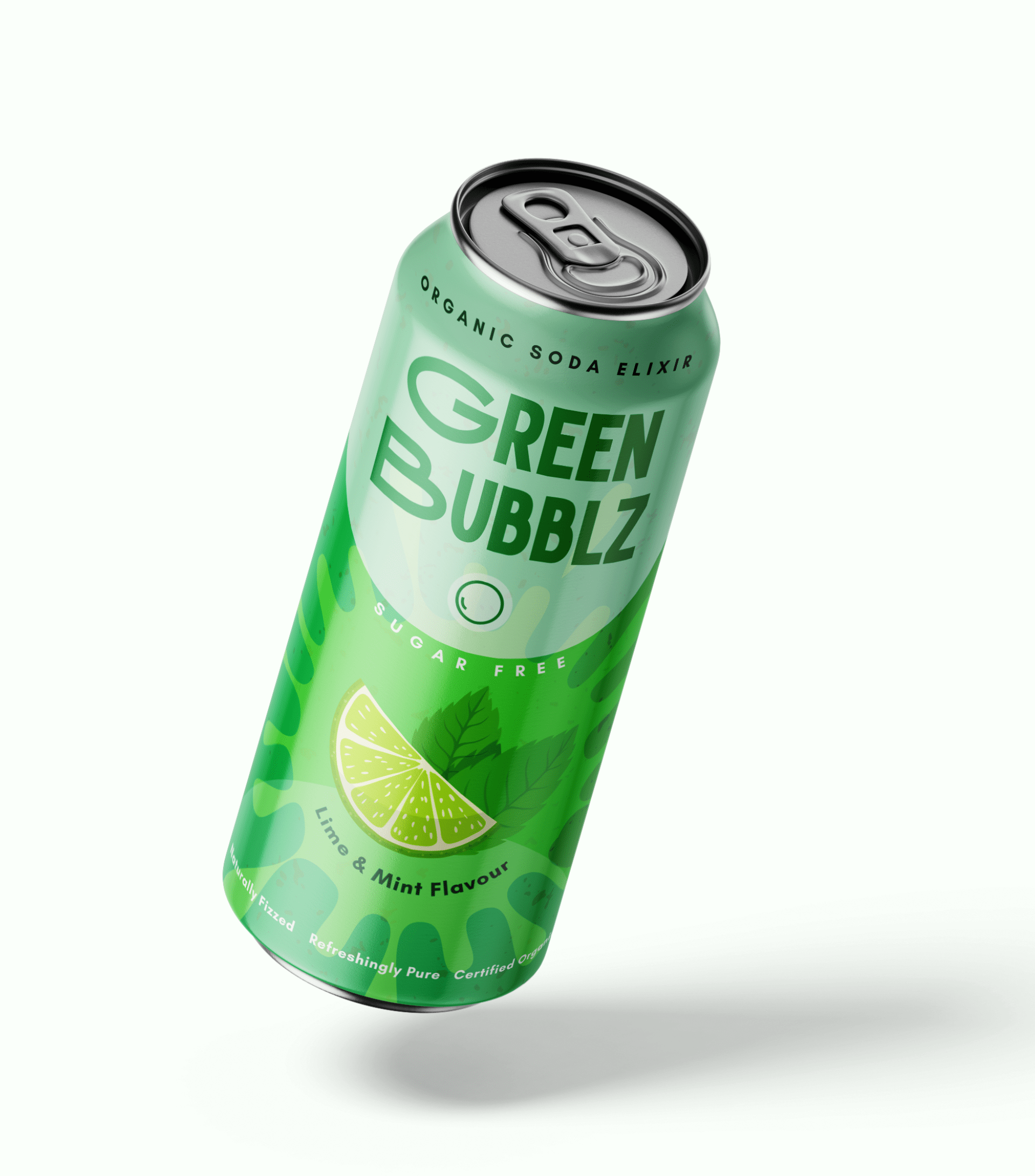 Green Bubblz food packaging
