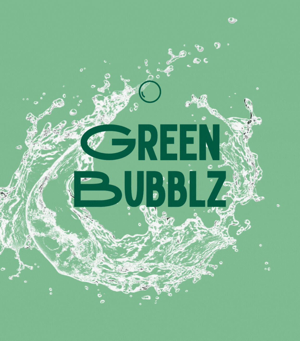 Green Bubblz food branding
