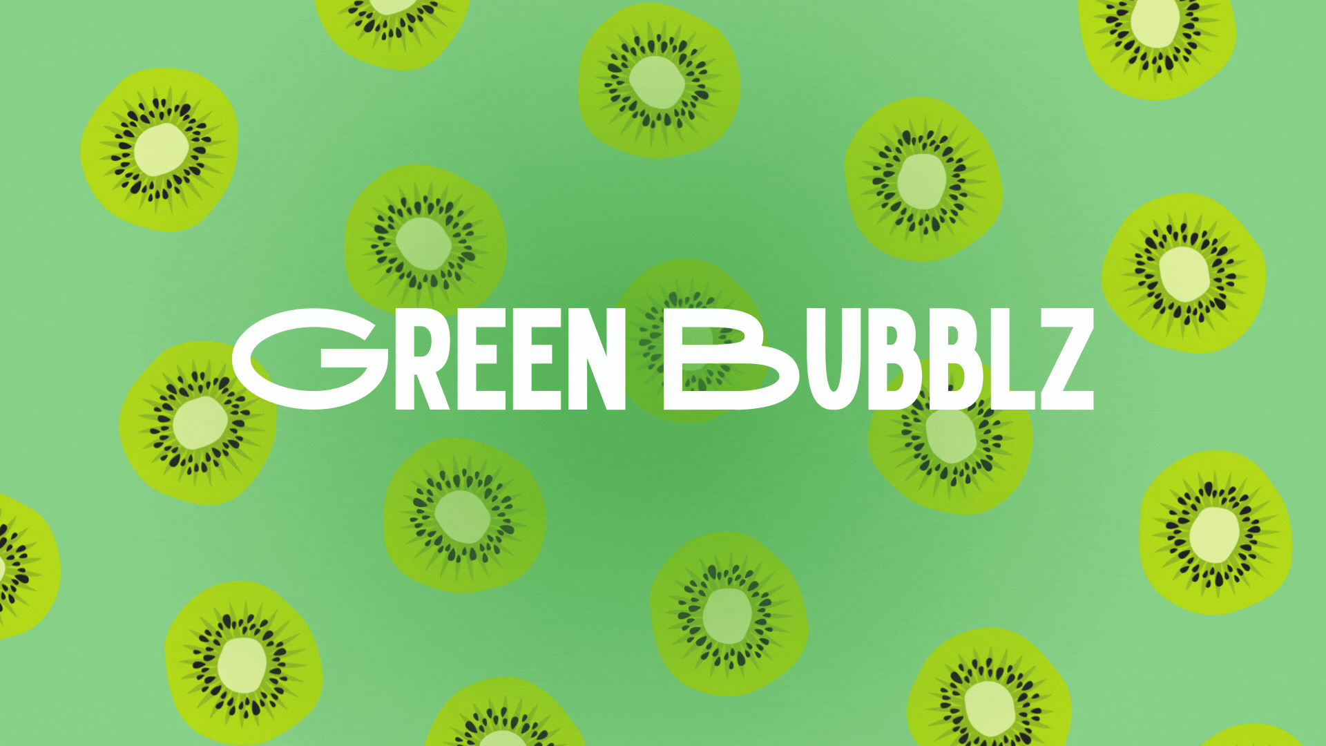 Green Bubblz food branding